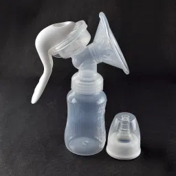 Adjustable Breast Feeding Milk Storage Breast Pump With Transparent Bottle- Manual-image-79