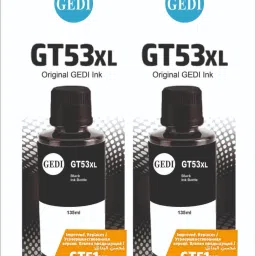 Gedi GT53XL 135-ml Black for All HP Ink Tank Printer 315, 316, 319, 416, 500 Black - Twin Pack Ink Bottle-5
