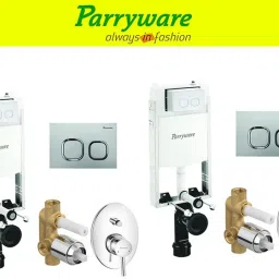 Half Frame Concealed Cistern, with divater body upper part set of 2 pic 341 Dual Flush Tank-picture-1