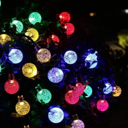 20 LEDs 3.05 m Multicolor Color Changing Ball Rice Lights-4