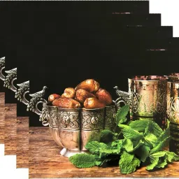 lavichitra Rectangular Pack of 6 Table Placemat image 4