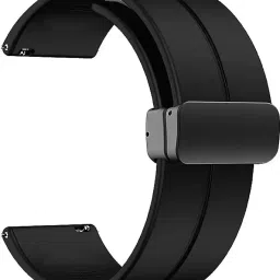 TRENDINGVIEW TRVMGT22BK112 Watch Strap With Magnetic Folding Lock With 22mm Quick Release Pin 22 mm Silicone Watch Strap-image-7