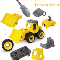 bhvmey Construction Engineering Vehicle Toys – Durable Push and Go Set image 5