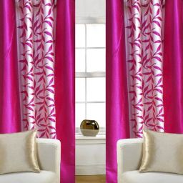 213.36 cm (7 ft) Polyester Semi Transparent Door Curtain (Pack Of 2)-image-66