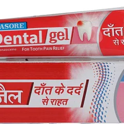 orasore Dental Gel For Tooth Pain Relief (Pack of 2) 10gm + 10gm= 20Gm Toothpaste image 2