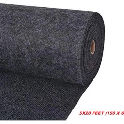 Grey, Black Nylon Carpet-image-56