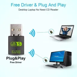 OG X NEXSA USB Bluetooth WiFi Adapter 600mbps 2.4/5Ghz 2 in 1 Data Card image 3