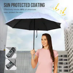 flipkart smartbuy 3 Fold Digital Printed Rain Sun & UV Rays Protective Manual Open Umbrella image 2