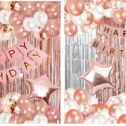 Printed Happy Birthday Decoration Combo Kit with Banner Balloons curtain Boys Kids Girls Balloon-image-65