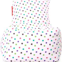 XXL Classic Cotton Canvas Star Printed Bean Bag Chair With Bean Filling-image-2