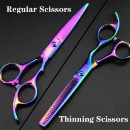 Hair cutting Scisser ragulor and thinning home s salon Scissors-23