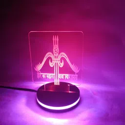 craftkings Night Lamp,Khatu Shyam Ji, Led Lamp (3 Color) Table Lamp Night Lamp image 2