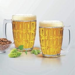 (Pack of 2) Beer, Coffee, Juice Mug For Home & Kitchen (Pack of 2) Glass Beer Glass-image-97
