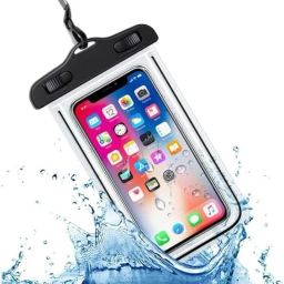 paplaj enterprises Pouch for Rain for Mobile Touch Sensitive Waterproof Mobile Pouch with Strap, Size upto 6.5" Mobiles image 4