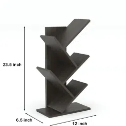 floresta wud Engineered Wood Tree Shaped Book Shelf Suitable For Small Books | Engineered Wood Open Book Shelf image 4