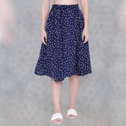 Women Printed A-line Multicolor Skirt-image-88