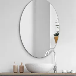 Oval Shape 12*18 Inch Polished Bathroom Mirror-22