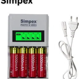 Simpex LCD Fast Charger with 1000mAh AA Ni-CD RechargeableCamera Battery Charger image 4