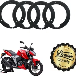 17 Inch Half Disc Pro Wheel cover Pack of 4 ( Black) For Tvs Apache Rtr 160 V Wheel Cover For TVS NA-image-20