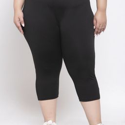 pluss Women Black Capri-picture-1