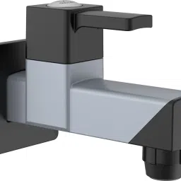 PTMT Long Body Tap for Kitchen Sink Tap for Bathroom & Basin faucet With Flange Wall Mount (Metallic-Grey-Black-Dual)_RNVIR09B35 Bib Tap Faucet-image-20