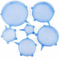 Silicone Reusable Dishwasher Microwave and Freezer Safe Lids 10 inch Lid Set 6.49 inch Lid Set-24