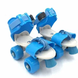 for Kids Age Group 5-12 Years Adjustable Inline Skating Shoes Quad Roller Skates - Size 4-6 UK-10