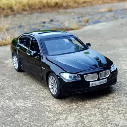 132 Metal Toy Car For Kids BMW 535i Car Diecast Car Model Light Sound Pullback-image-3