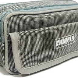 3-Pocket Heavy Duty Pencil Pouch for Boys & Girls for School Pouch with 2 Zippers, 1 Velcro for Office, Stationary, Cosmetics, Travel Kit Art Polyester Pencil Box-image-52