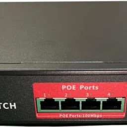 ATIS 4 Port POE * 2 Port LAN 6 Ports 100 Mbps Network Switch-25