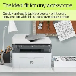 HP Laser MFP 1188Fnw, Wireless, Print, Copy, Scan, Fax, Monochrome Laser Printers Multi-function WiFi Monochrome Laser Printer image 3