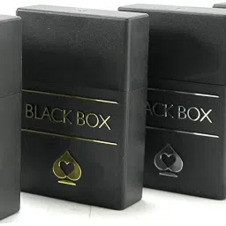 Black Box 100% Pure Plastic Playing Cards with 4 Set of Cards in plastic case-image-2