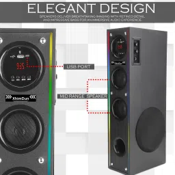 Xhimdun J2 TOWER SPEAKER 120 W Bluetooth Tower Speaker image 4