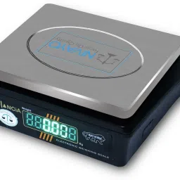 NIVAYO Balancia 30kg Steel Plate Double Display High Quality Weight Machine For Kitchen/Shop With Power Adapter & 4V Re-Chargeable Battery Weighing Scale (Black) (Platform Size- 170 x 210mm, Dual Display, On Off Memory Function,grocery,kata,taraju,shop,computer electronic vajan kata , tarazu , jewellery , sabzi ,4V Re-Chargeable Battery) # Made in India Weighing Scale (Black) Weighing Scale (Black) Weighing Scale (Black) TM-555, Weighing Scale (Black) Weighing Scale image 5