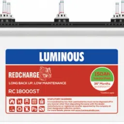 luminous Zelio 1100 VA Sine Wave with RC18000ST Tubular Inverter Battery image 3