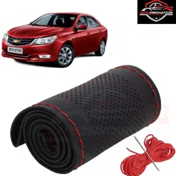 Hand Stiched Steering Cover For Chevrolet Universal For Car-image-44