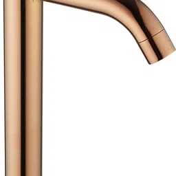 spazio Premium Quality Rose Gold Opal SS-304 Tall Pillar Cock Tap With Long Spout & 12 Inches Tall Body Tall Boy Extended PVD Coated Pillar Tap Faucet-picture-7