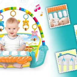 Baby Play Gym Mat And Play Piano for Kids 0-3 Years Lights & Music Activity Toys-46