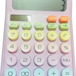 morel Pastel Multicolor Mechanical Pushbutton Calculator PrintingCalculator image 4