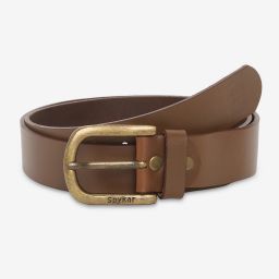Men Casual Brown Genuine Leather Belt-image-37