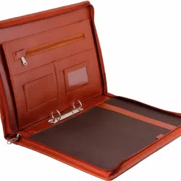 zestale Premium Leatherette 2 Ring Document Folder (With 20 leaf) image 4
