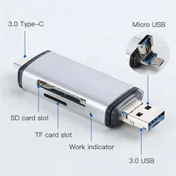 ULTRABYTES 3 in 1 Card Reader Type C to SD Micro SD TF/ USB 3.0 Laptop Adapter OTG Accessories Smart Memory Card Reader. USB Adapter image 2