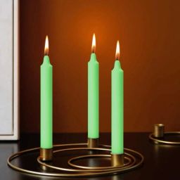 Pack of 50 Stick candles for home decoration, BIrthday, Diwali, _Black_AKHZ36 Candle-10