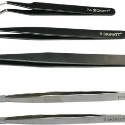 5 In 1 Tweezer Set Stainless Steel Powder Coated Combo Set Tweezers Set-18