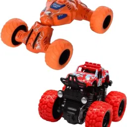 Friction Powered Mini monster Truck & Pullback DTX Telescopic Stunt Car for Kids-39