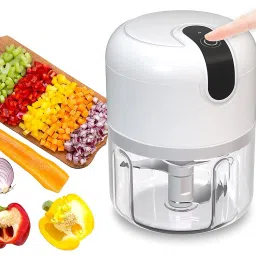 Electric Mini Garlic Chopper - Small Wireless Food Processor Electric Chopper-2