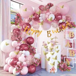 Solid Awesome Birthday Decoration Kit of 60pcs – For Kids, Husband, girls, wife Balloon-43