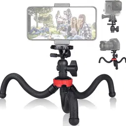 SURYAKUSH Flexible Octopus Tripod Phone DSLR Camera Vlog 2in1 Design Selfie Stick tripod Monopod Kit, Tripod Kit, Tripod Ball Head-1