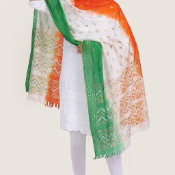 Art Silk Self Design Multicolor Women Dupatta-image-33