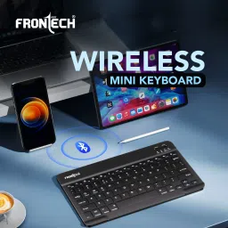 Frontech FT-1603A Wireless, Bluetooth, Smart Connector Laptop-size Multi-device Keyboard Compatible with Laptop, Desktop, Mac, Tablet image 2